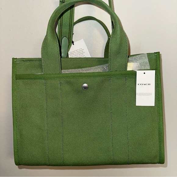 Coach - Medium Cargo Tote Bag Green - Picture 12 of 15